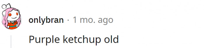 9. Purple ketchup