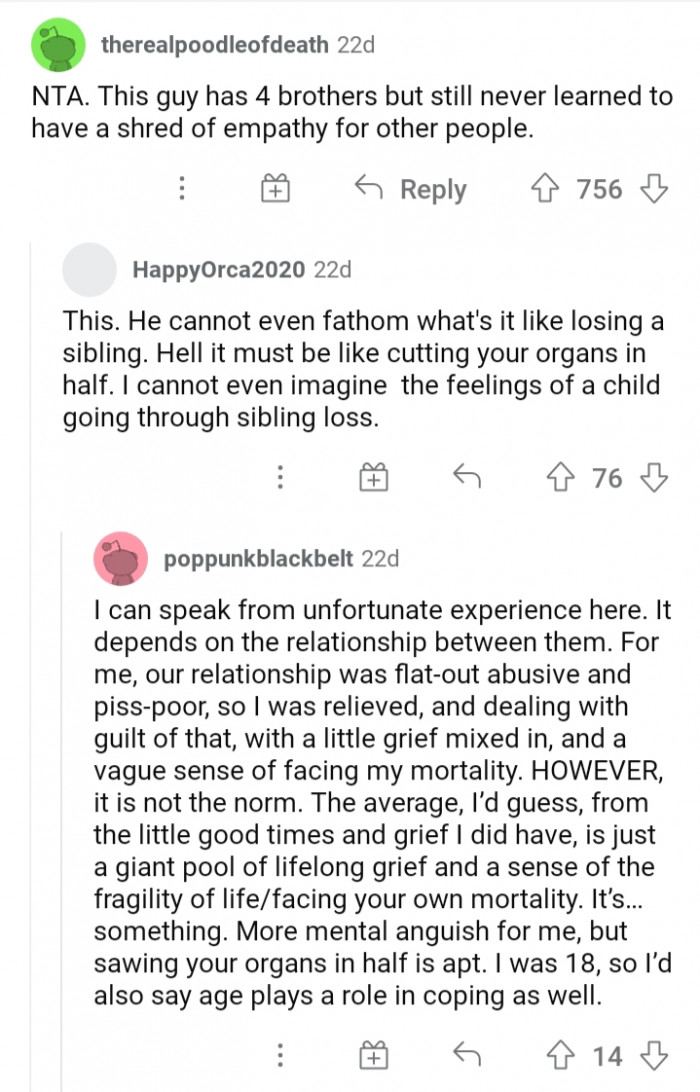 #5 Even if a person has siblings, it does not guarantee that he or she will have empathy toward others. It depends on the nature of their relationships.