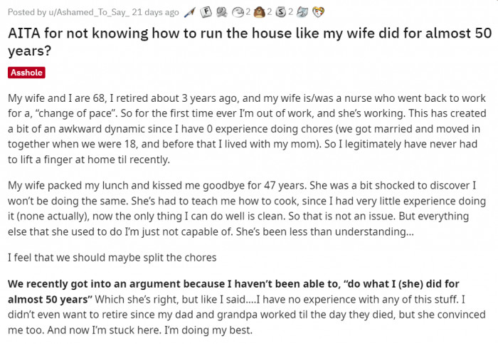 He's not even trying.