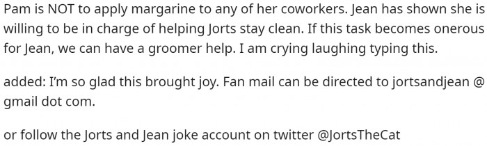 So now even Jean takes up some responsibility in order to sort things out between Pam and OP!