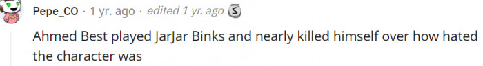 2. It's just a character. Nothing to work yourself up over.