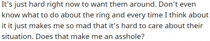 Does that make me the bad guy?