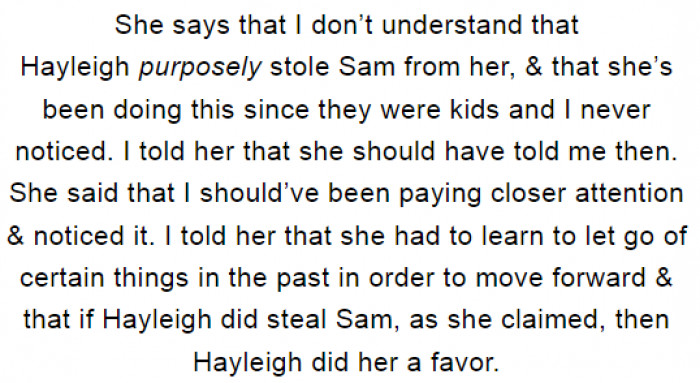 Doing her a favor...