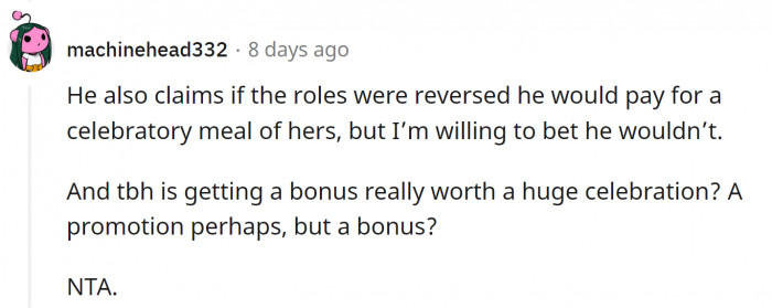 Is a bonus really a cause for celebration?