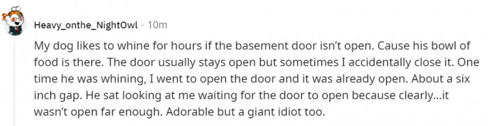 12. I want that door open wide!