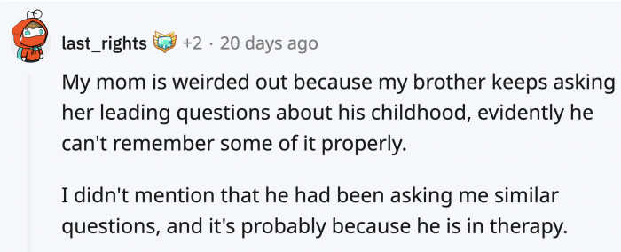 Therapy starts working when you become aware of what you need and are willing to work on that.