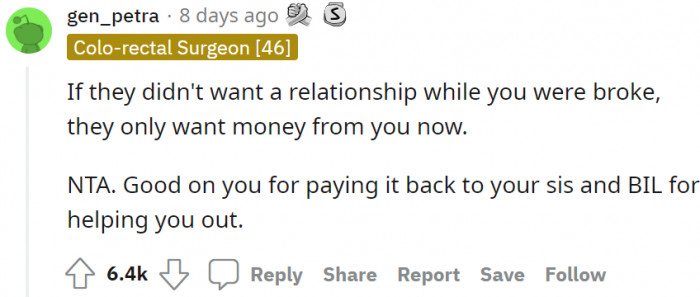 As she feels a bit guilty, let's see how the community has reacted.