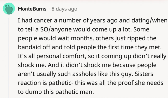 There are better ways to react when the topic of something as sensitive as this comes up.