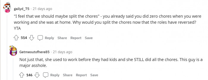 Nobody is siding with the original poster at this point.