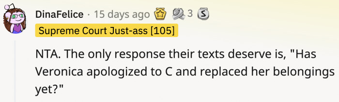 This is the only reply OP should consider sending.