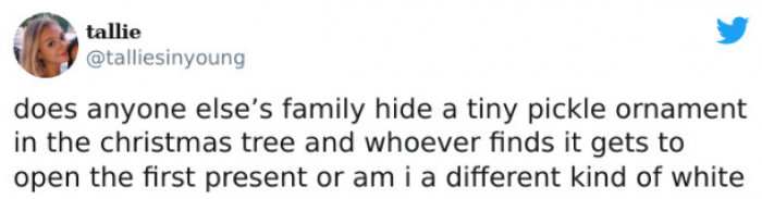 27. They do practice this in some households. It's a marketing strategy, though!