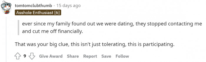 #20 It isn't just tolerating; it's participating.