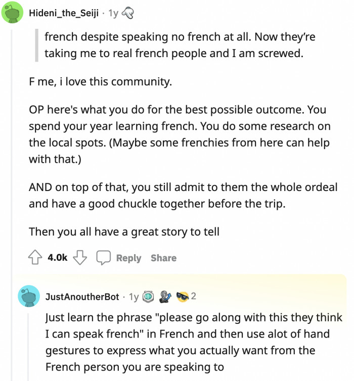 Quite possibly the best suggestion for OP's predicament.