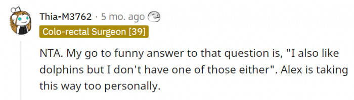 This person's answer is also a winner