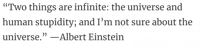 13. But he is sure about the stupidity, and so are we!