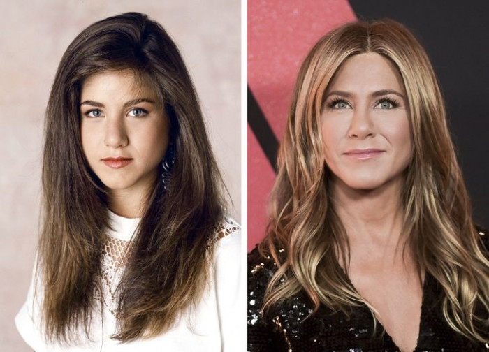 4. Jennifer Aniston's before and after