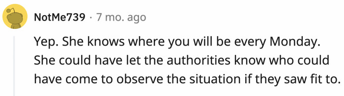 So many options, and she chose the obviously wrong one.