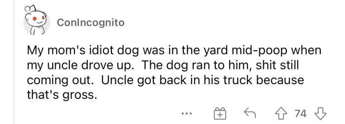 You have to protect yourself from a poop attack.