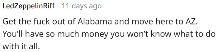 Arizona is another choice.