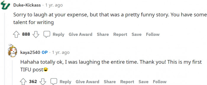 Some find it hilarious and notice his talent for writing.