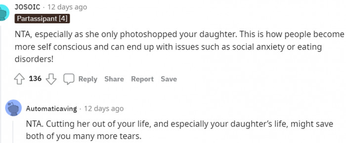 Save yourselves many more years by cutting her off