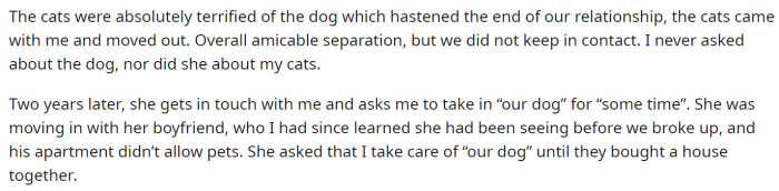 This Woman Had the Nerve to Call Her Ex, Whom She Hadn't Spoken to in a Couple of Years.