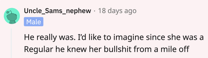 We wonder how many times the bartender caught the girl doing the same thing to other guys