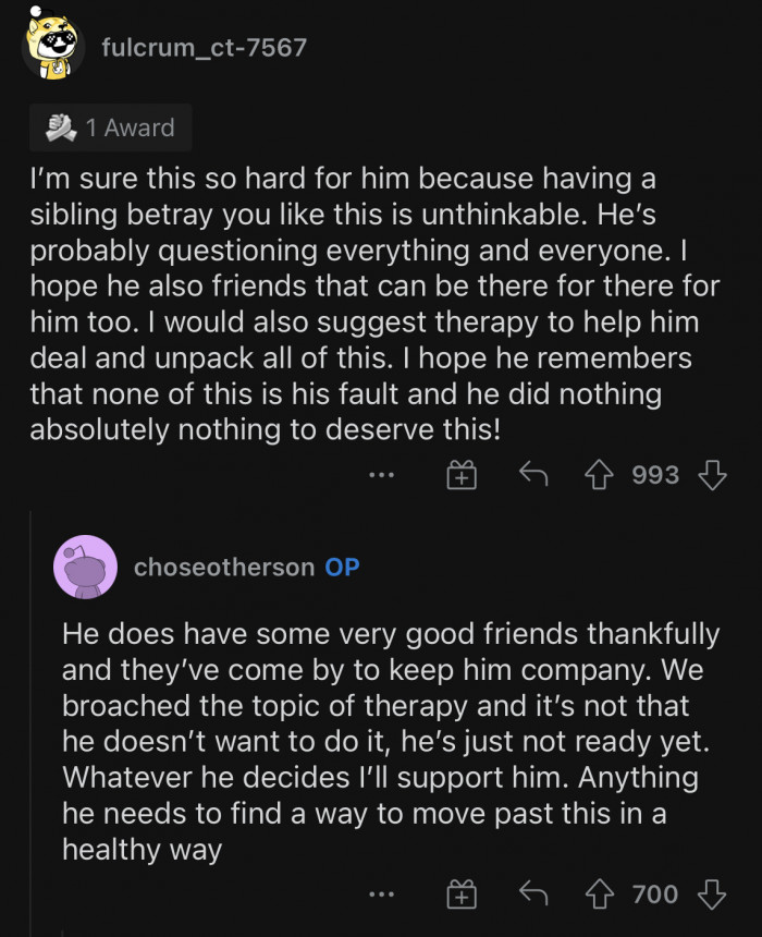 Thankfully, Jack has loyal friends who are helping him during these difficult moments.