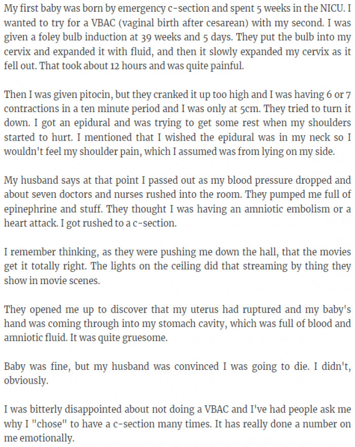 9. She should have done VBAC.