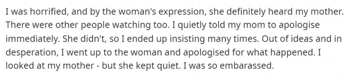 I'd be mortified too.