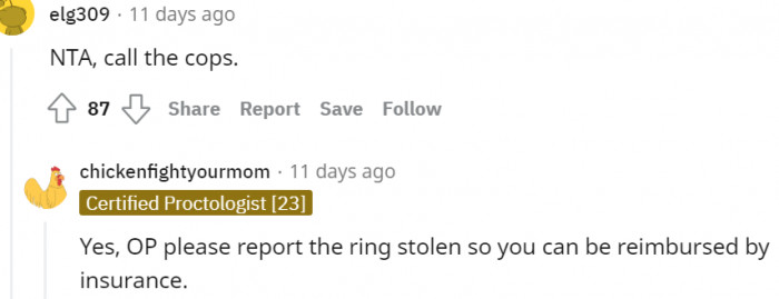 21. Calling the cops...