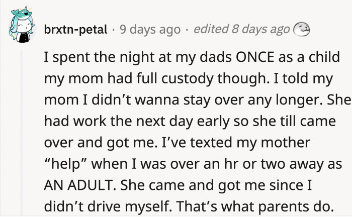 What OP did was not an overreaction, according to this Redditor...