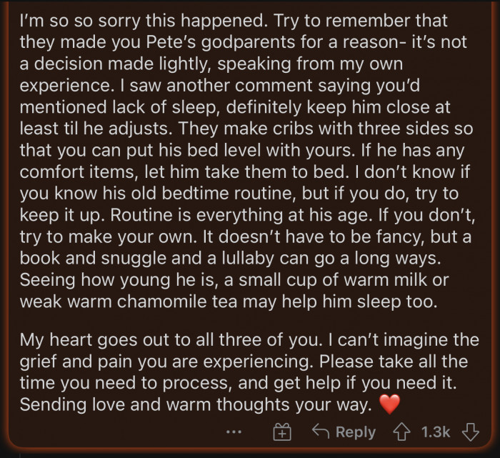 They trusted them enough to make them godparents.