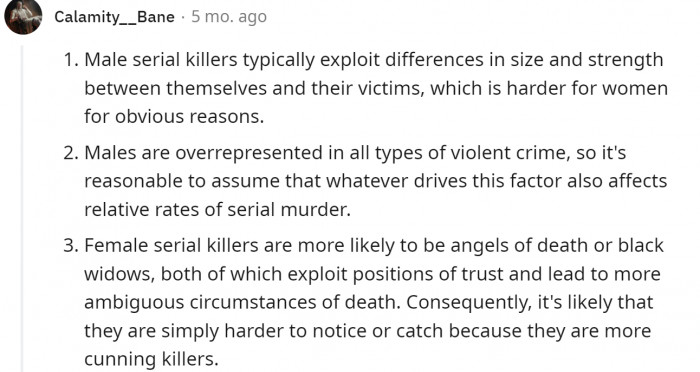 A couple of additional reasons.