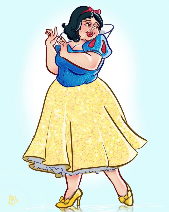 7. Here is Snow White from the movie, Snow White