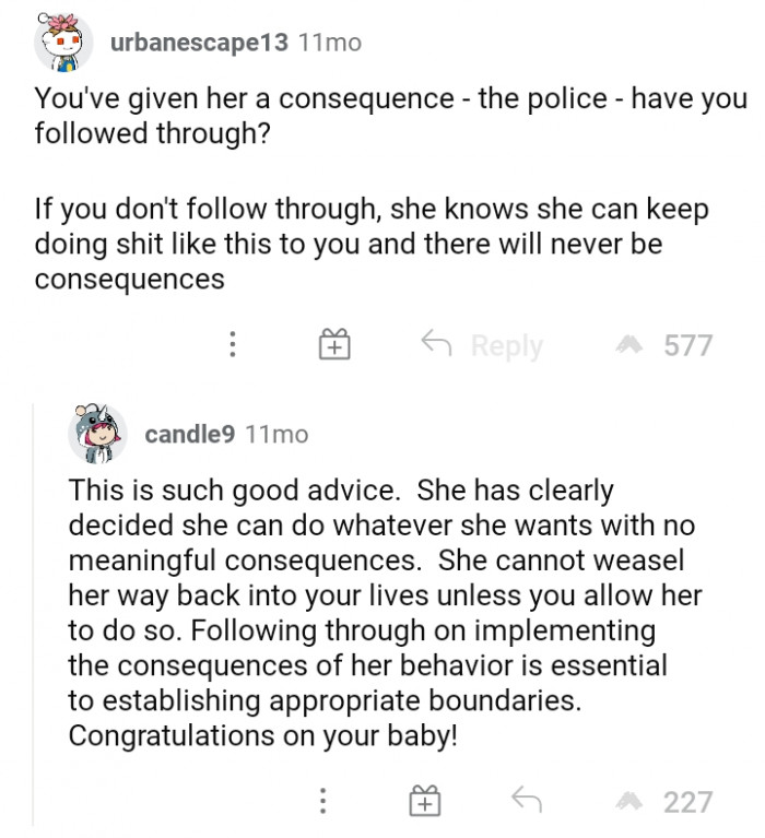 #11 Following through is important so she knows her place.