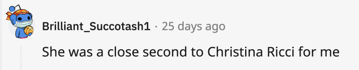 She was pretty memorable, garnering votes from Redditors.