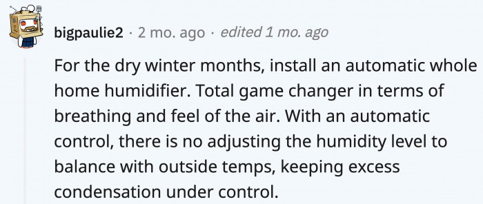 The winter season can get dry; why not invest in humidifiers?