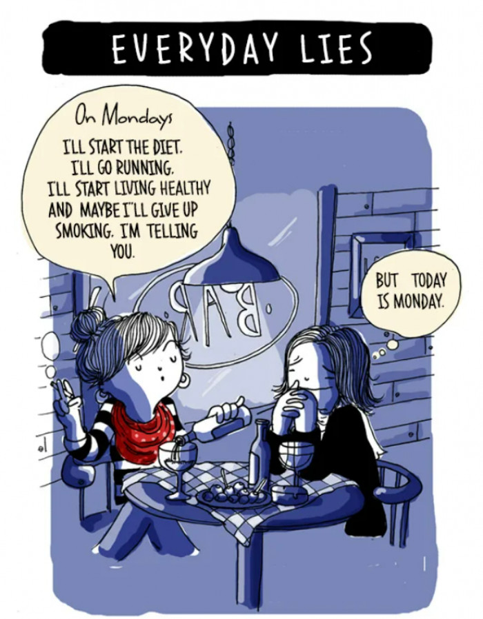 13. These never-ending plans that are never executed are a normal conversation between two girls!