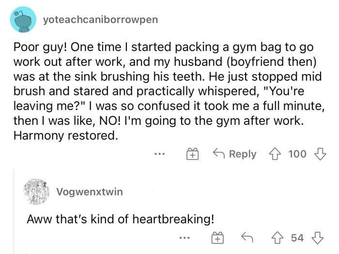 That's truly heartbreaking; people who just leave spontaneously are the worst.