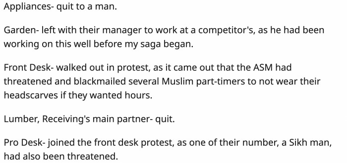 Department after department began to leave