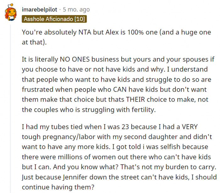 Sorry, but their inability or difficulty in having kids is not a burden anyone else should carry