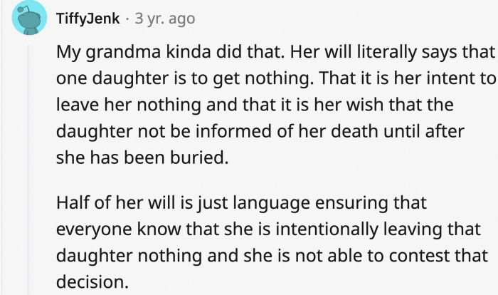 No way to fight it, and they made sure that it was too late if she ever did decide to go against it