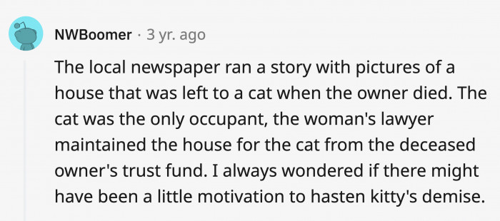 There are pet owners who consider the future of their beloved pets if the time comes when they can't take care of them anymore