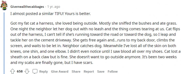 One shares a sort of similar TIFU.