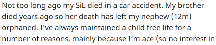 My SIL died in an accident