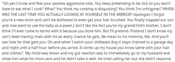 The mother-in-law accused u/throwaway-text2 of being 