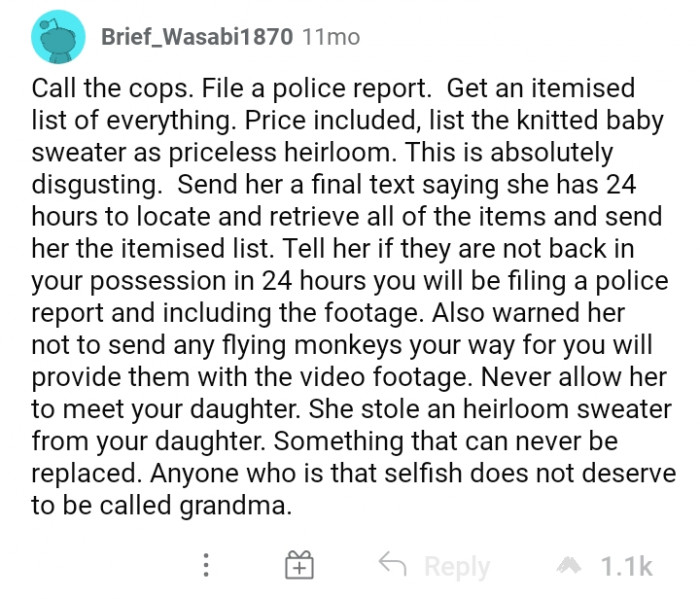 #5 This is the list of actions that you should take against selfish people like her, who do not deserve to be called grandma.