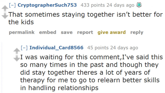 Even children can feel the negativity