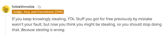 While other people thought that it's not okay to steal, no matter the circumstances